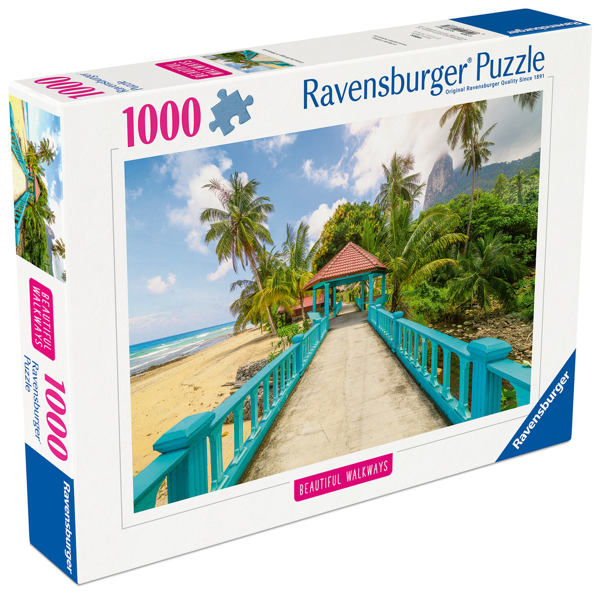 Ravensburger pusle 1000 tk: värviline rannatee Malaisias 12001766V