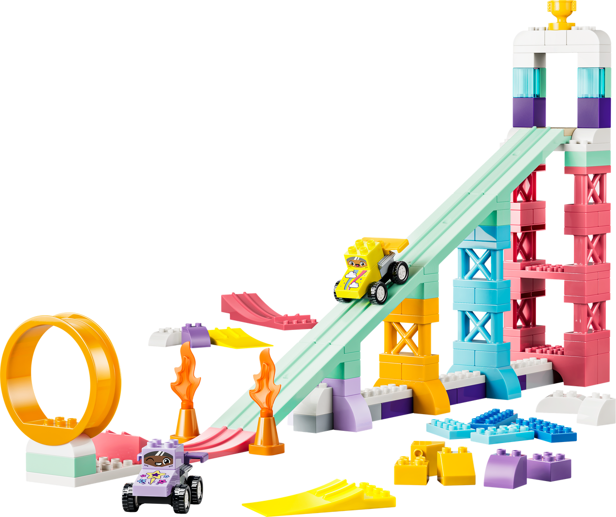 LEGO DUPLO linn Kolm ühes loomingulised rambid sõidukitega 10478L