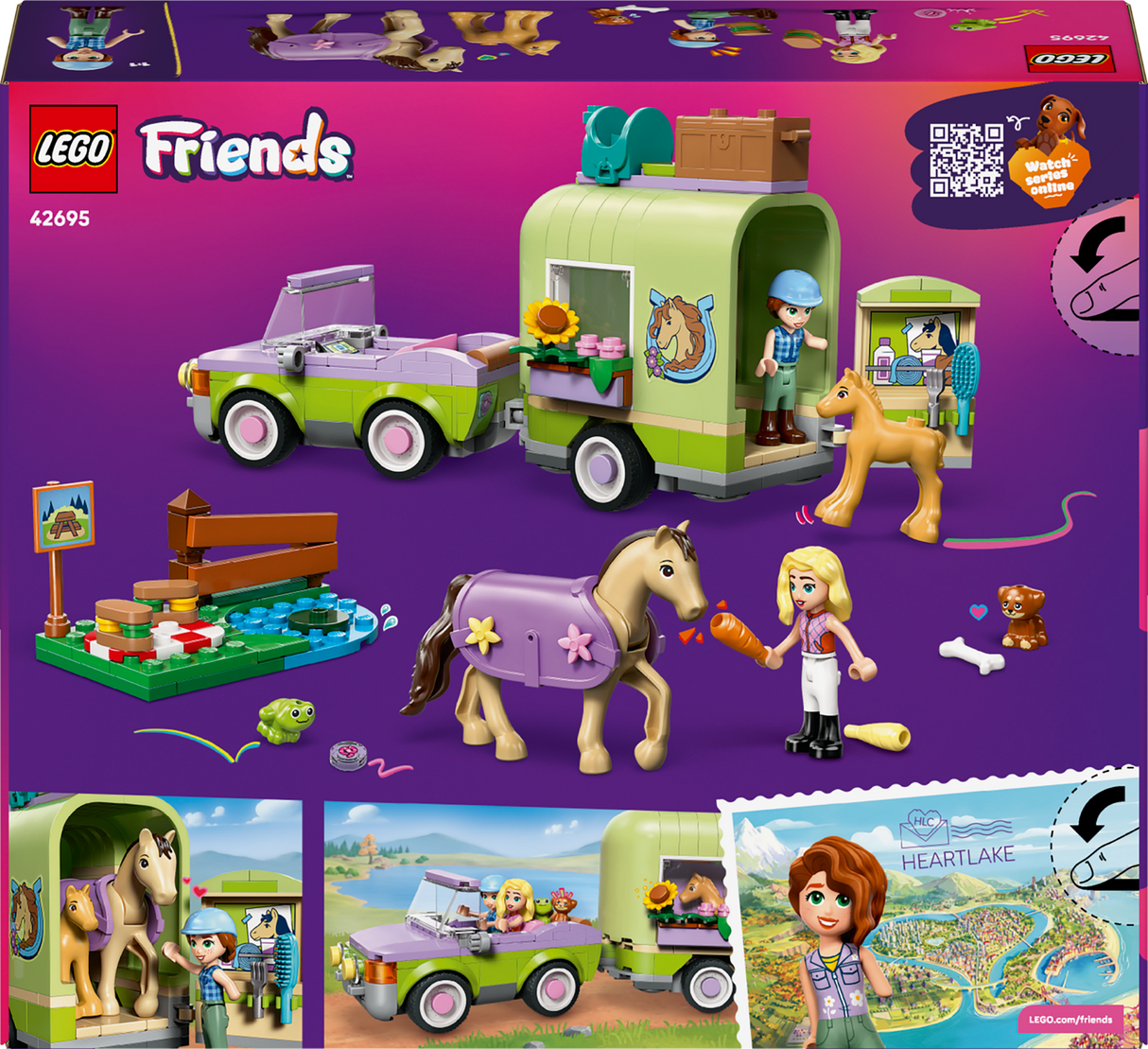 LEGO Friends Hobuse ja varsa haagis 42695L
