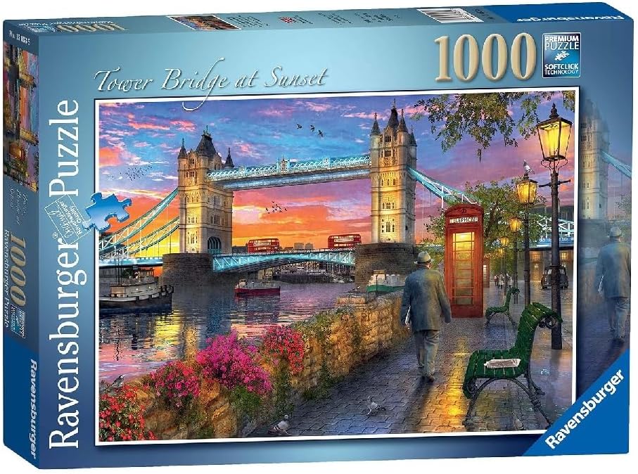 Ravensburger pusle 1000 tk Toweri sild päikeseloojangul
12000041V