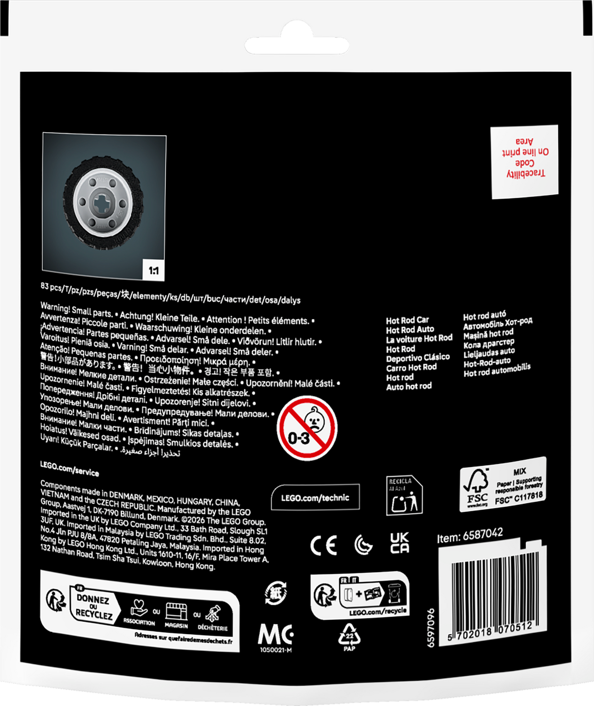 LEGO Technic Hot-Rod-auto 30735L