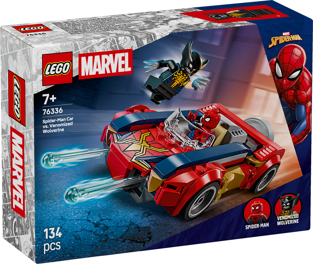LEGO Super Heroes Spider-mani auto vs. mürgine Wolverine 76336L