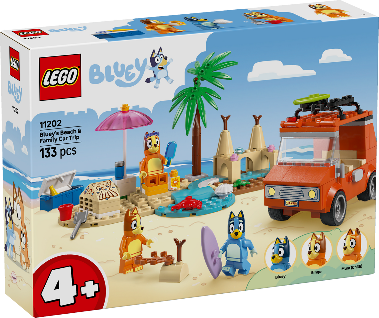 LEGO 4PLUS Bluey ranna- ja autoreis perega 11202L