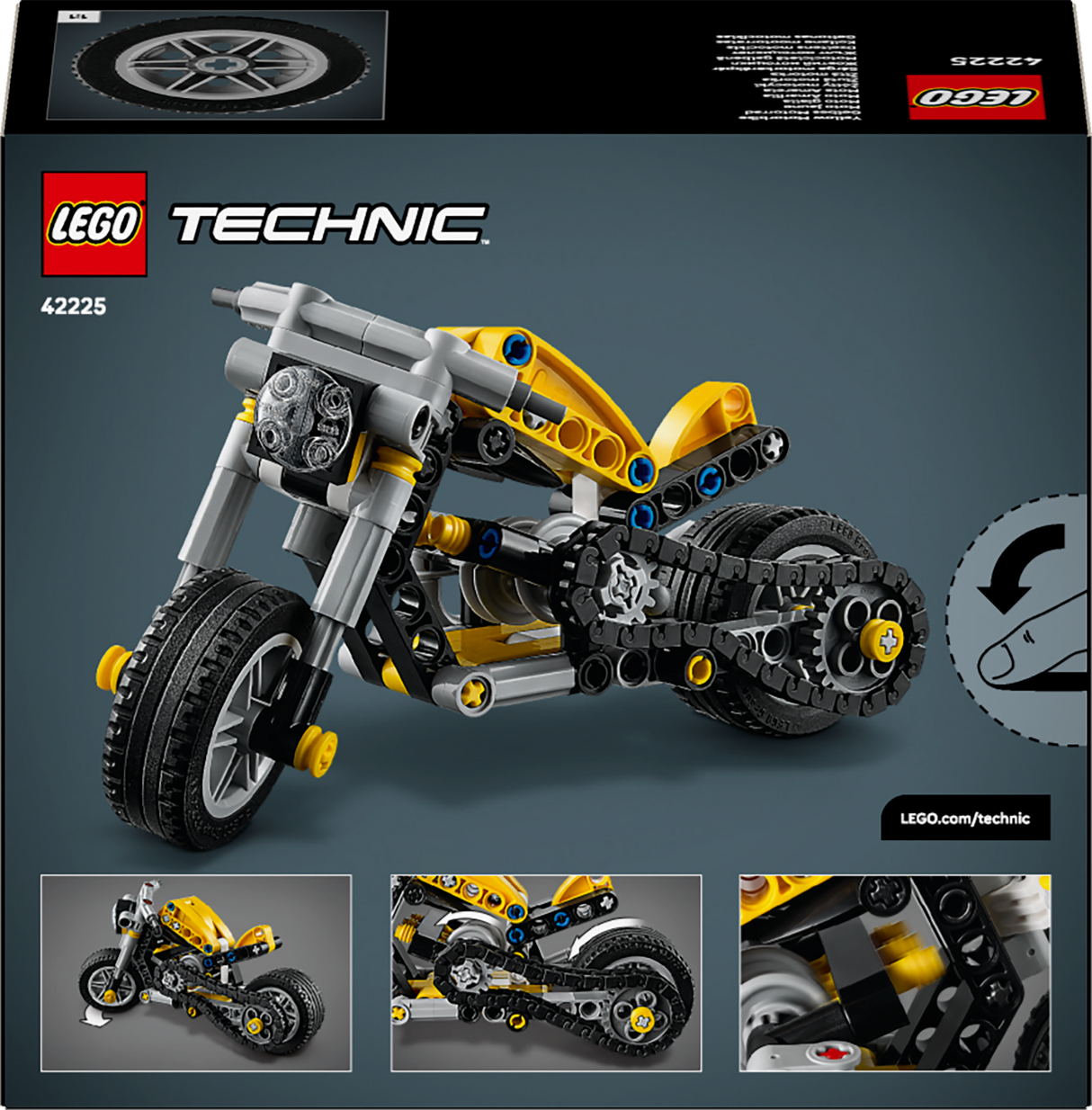 LEGO Technic Kollane mootorratas 42225L