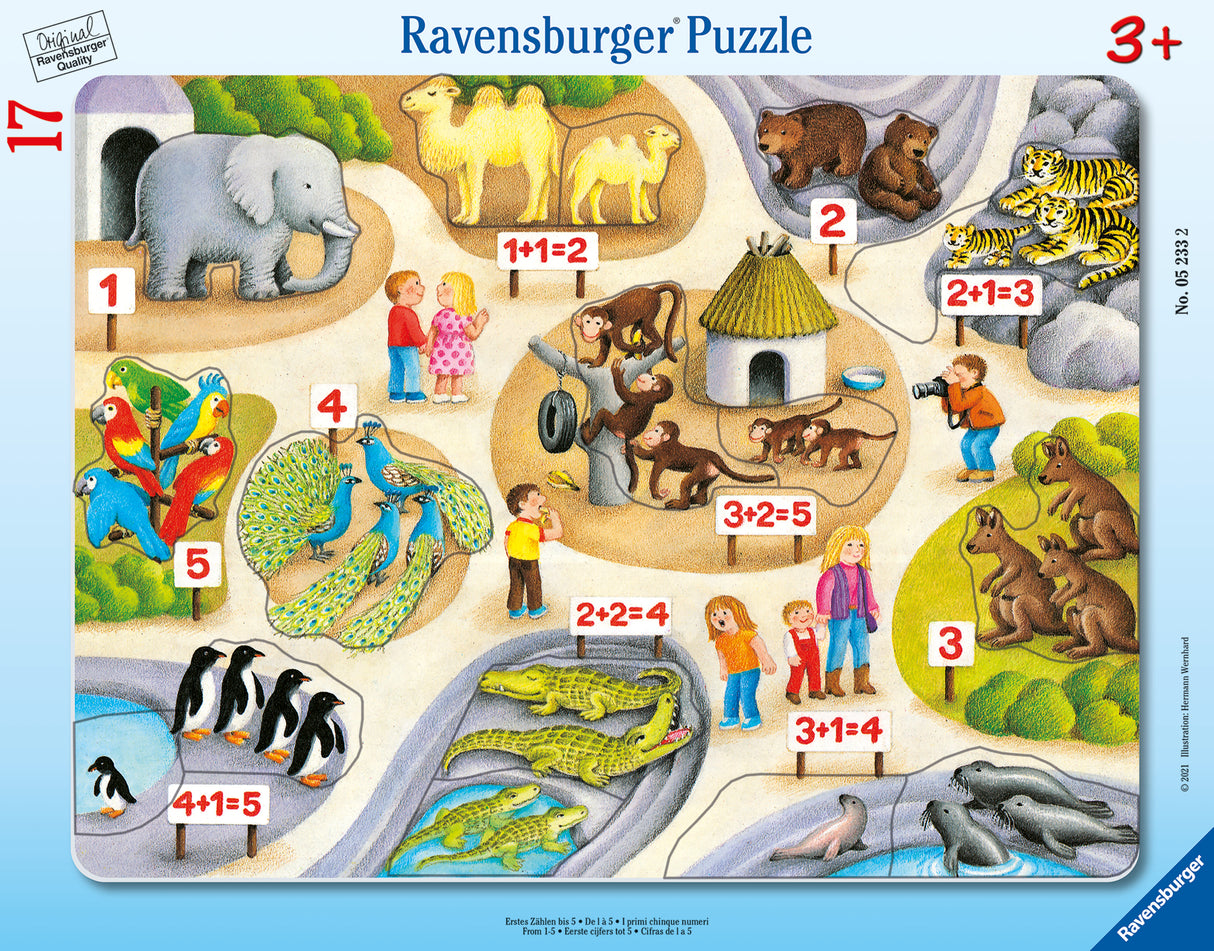 Ravensburger pusle suurplaatpusle 17 tk Lugemine 5ni 052332V