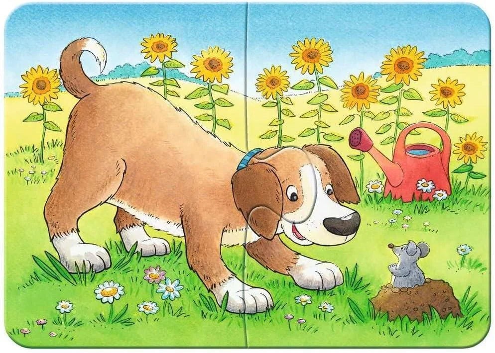 Ravensburger minu esimene pusle 2-4-6-8 tk Koer, kass, kilpkonn ja jänku
069514V