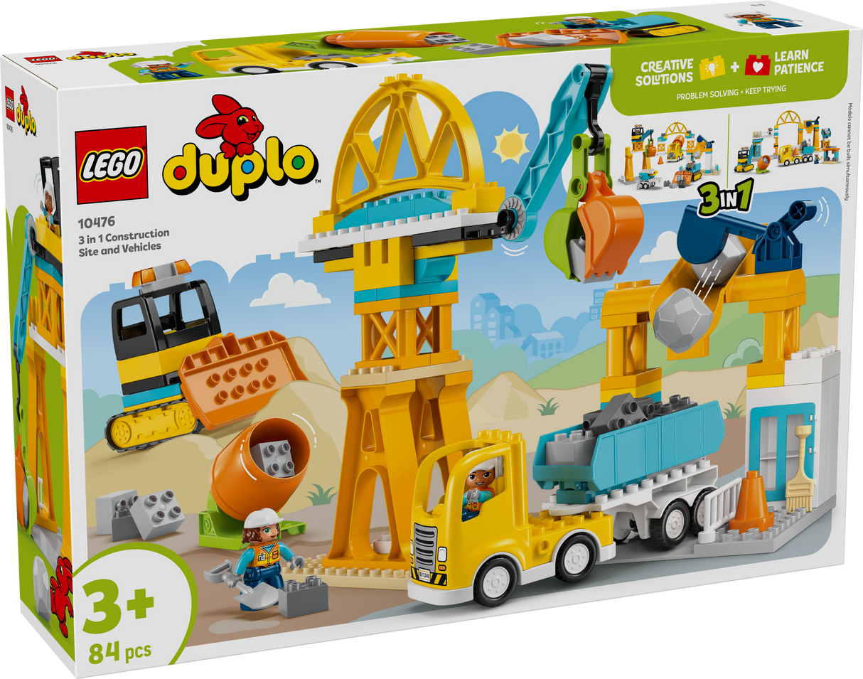 LEGO DUPLO Kolm ühes ehitusplats ja -masinad 10476L