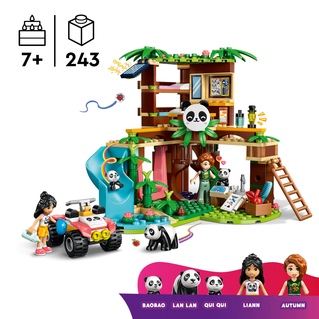 LEGO Friends Panda varjupaik ja loomade eest hoolitsemine 42648L