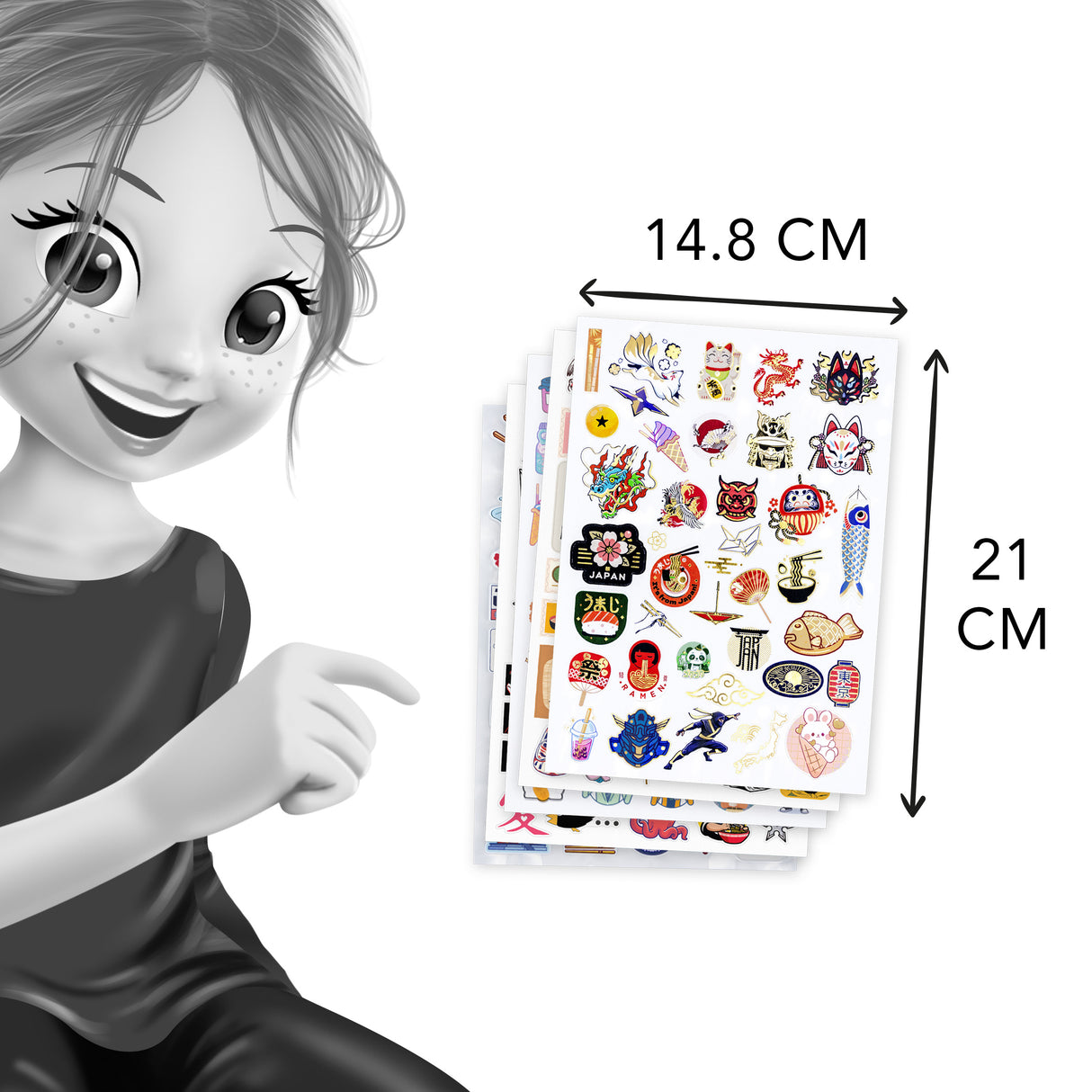 Buki kleebiste komplekt - manga FK021I