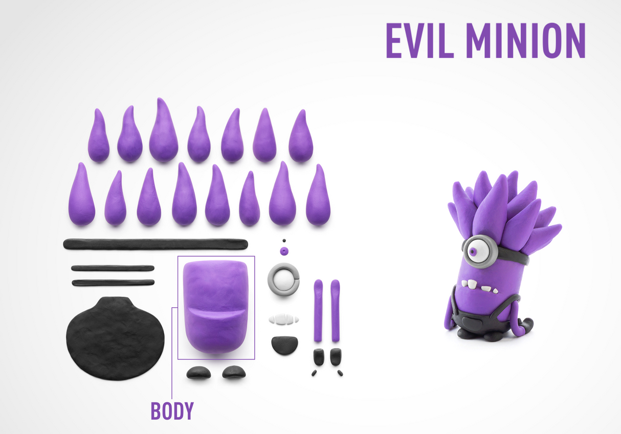 HEY CLAY voolimismass Minion Evil 50183E