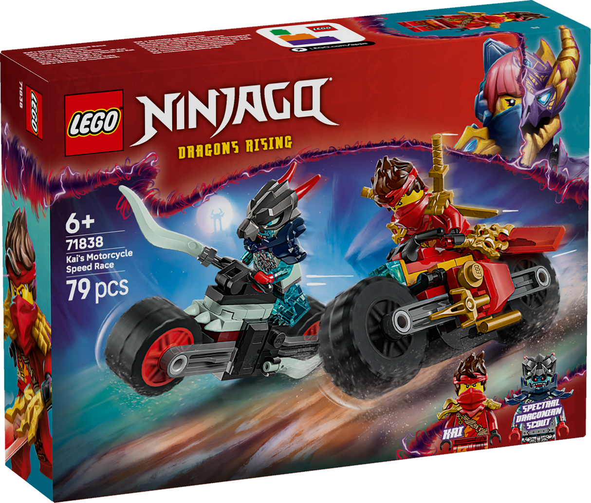 LEGO Ninjago Kai mootorratta kiirendussõit 71838L