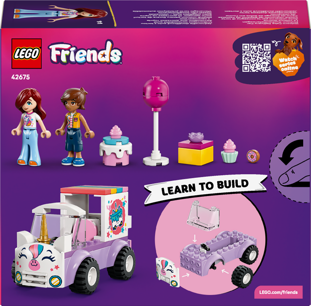 LEGO Friends Ükssarviku koogikullerauto 42675L