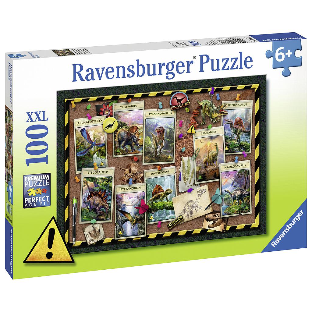 Ravensburger pusle 100 tk Dinosauruste teadetetahvel
108680V