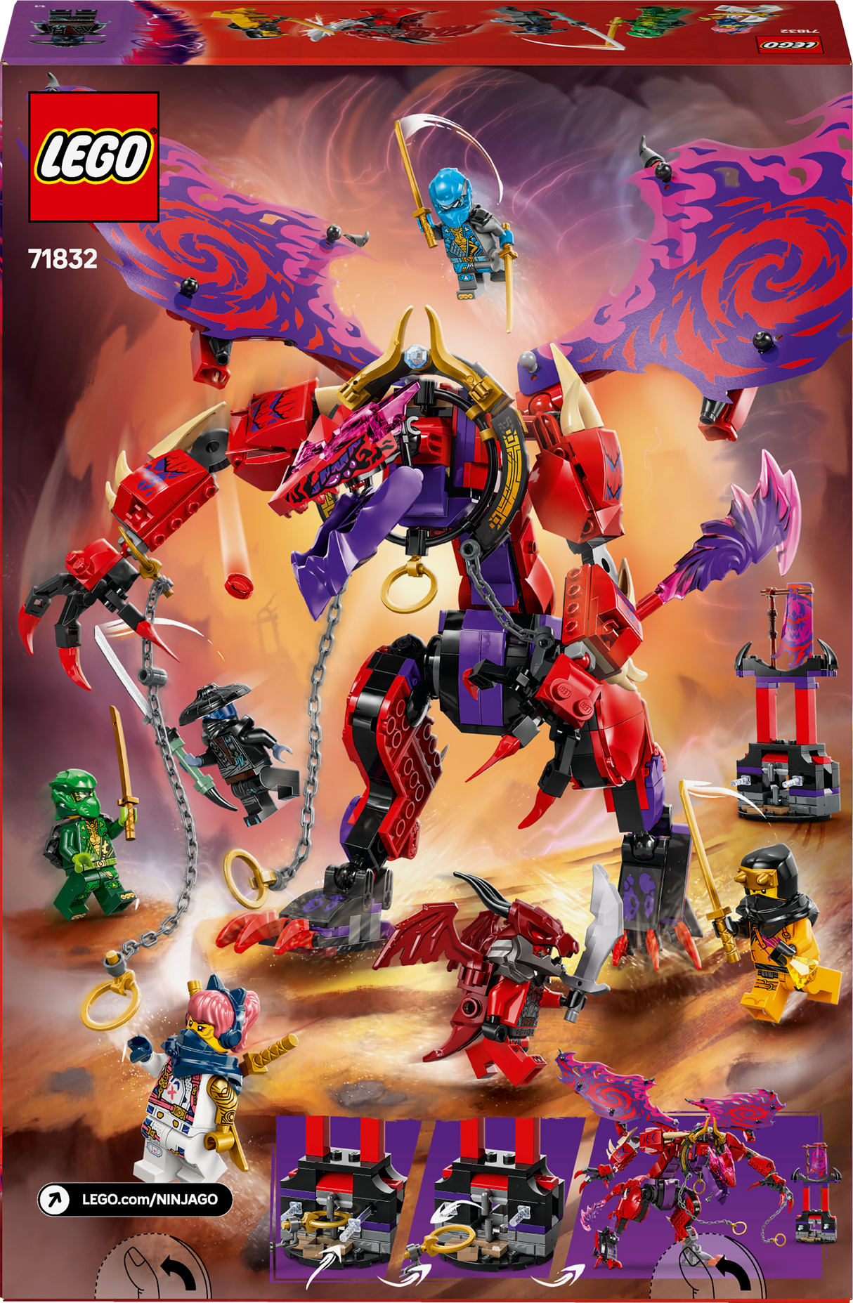 LEGO Ninjago Kaose draakon Thunderfang 71832L