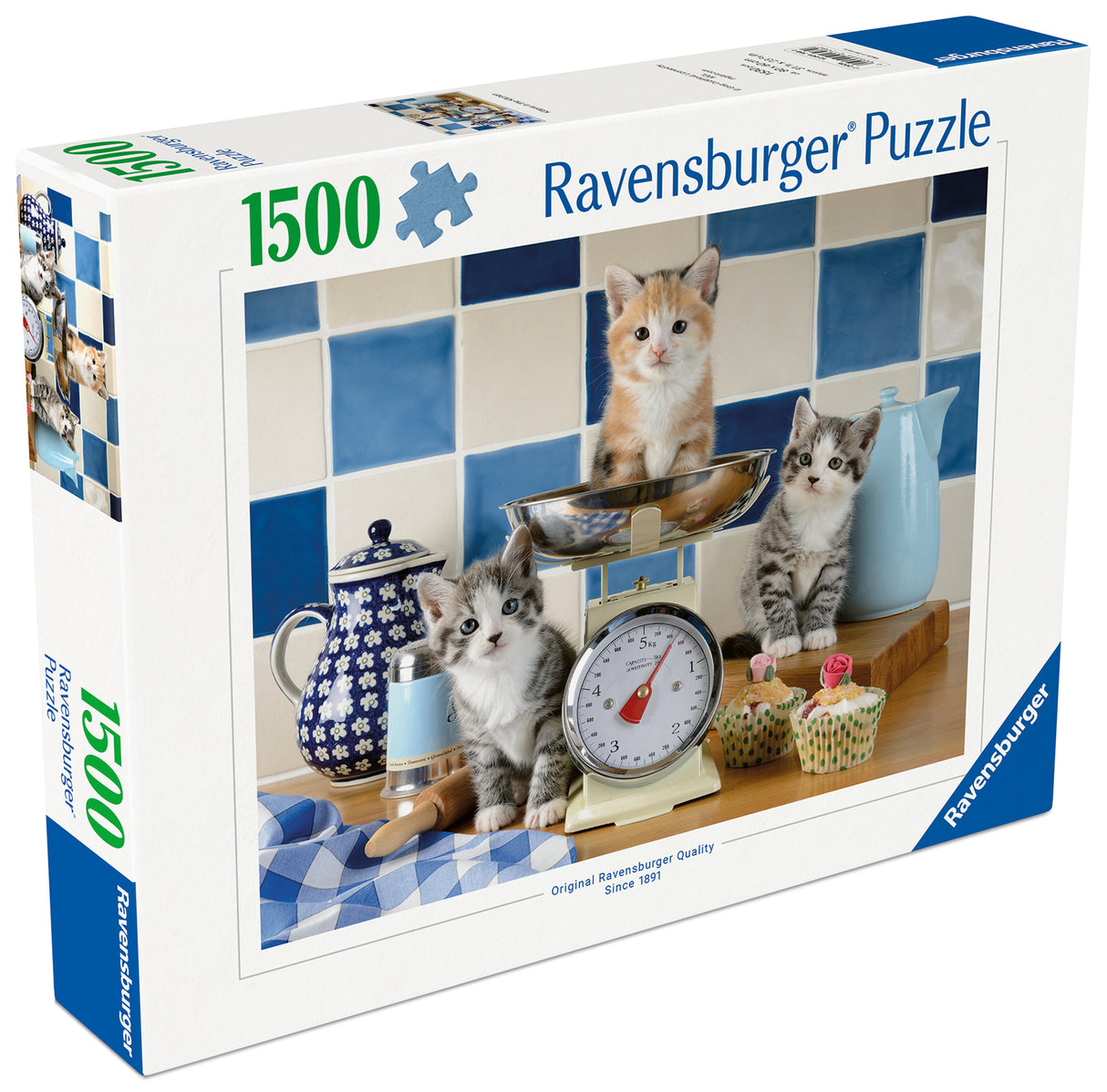 Ravensburger pusle 1500 tk: kassipojad köögis 12001708V