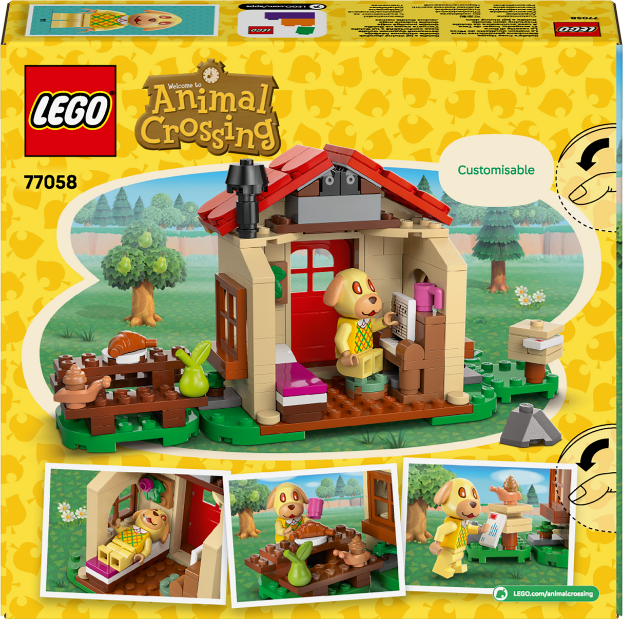 LEGO Animal Crossing Goldie hubane maja 77058L