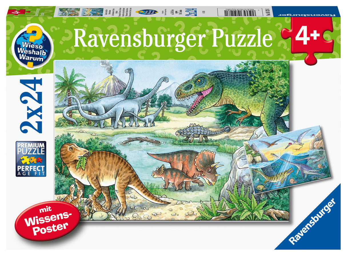 Ravensburger pusle 2x24 tk Eelajaloo dinosaurused
051281V