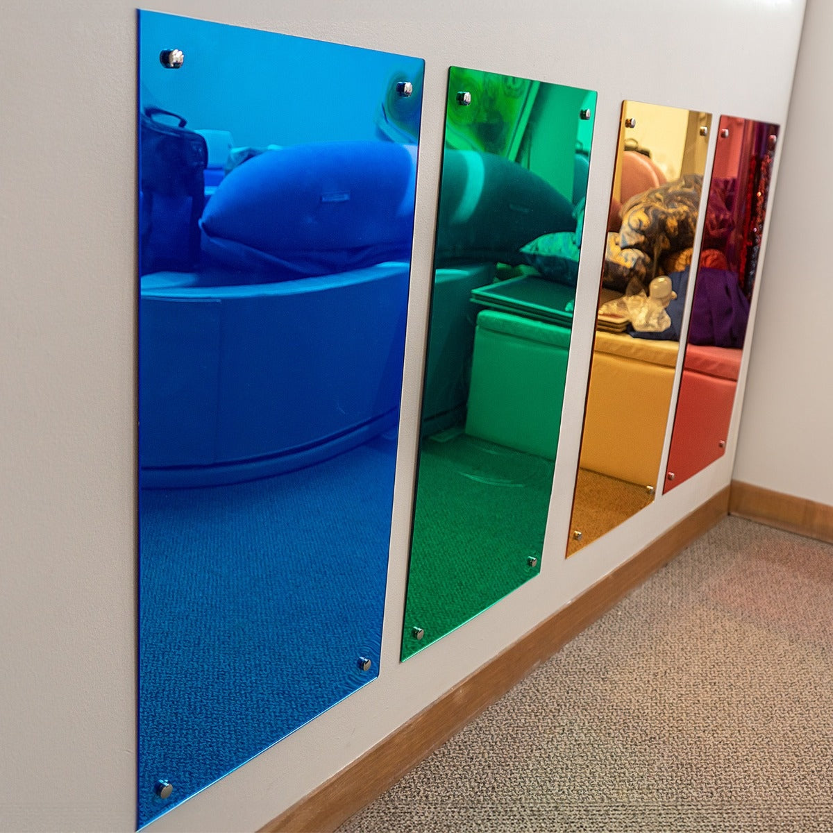 TTS vikerkaare seinapeegel - hõbedane EY06765B