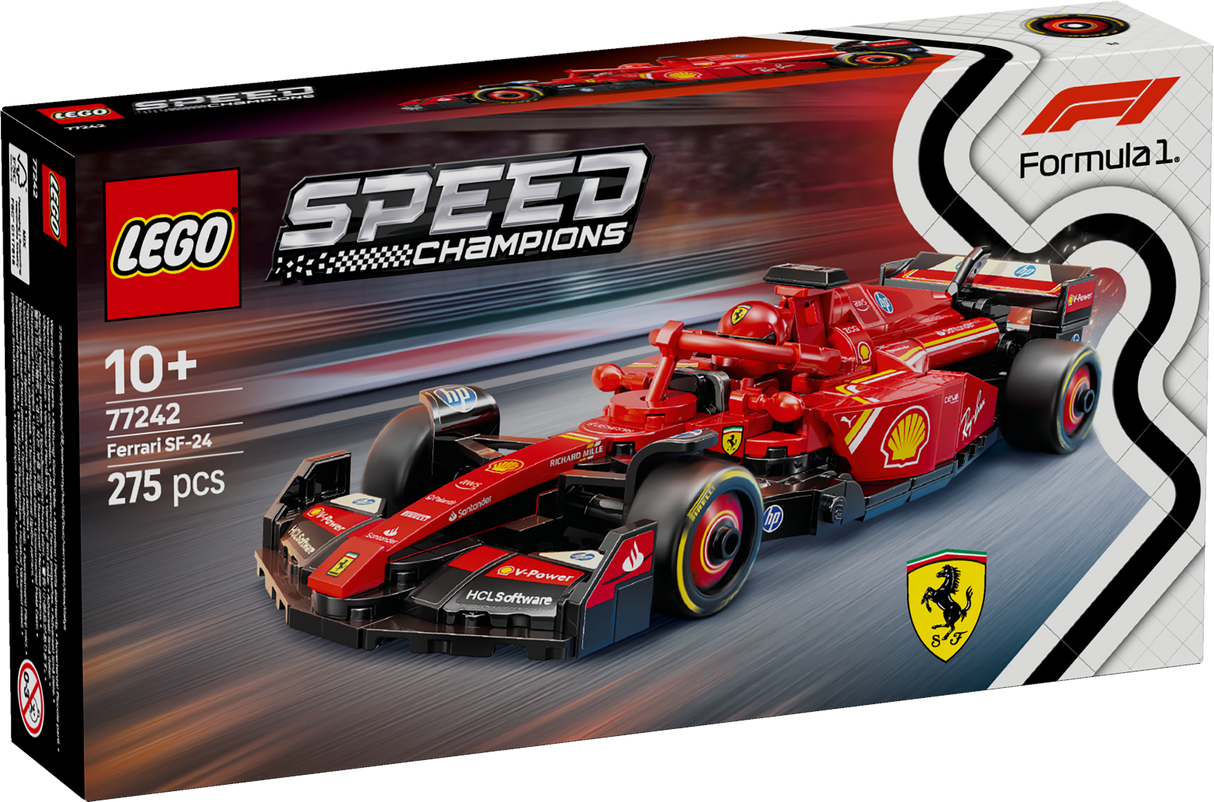 LEGO Speed Champions Ferrari SF-24 F1 võidusõiduauto 77242L