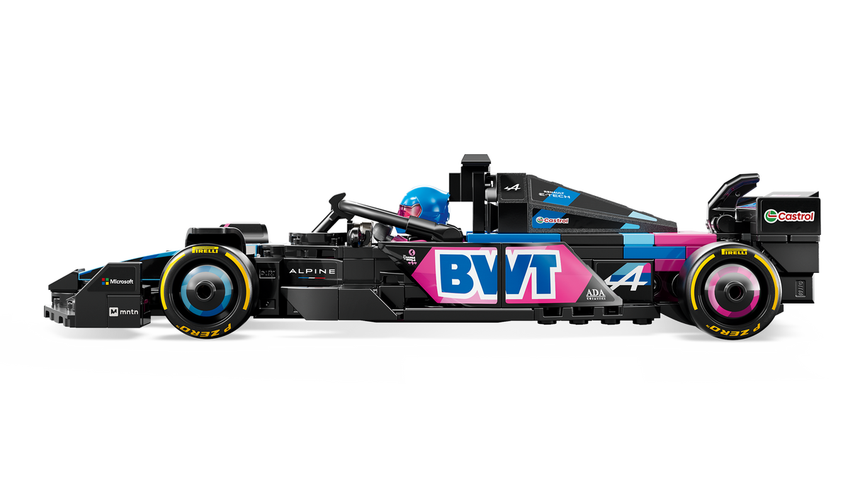 LEGO Speed Champions BWT Alpine F1 Team A524 võidusõiduauto 77248L
