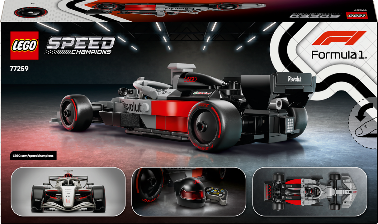 LEGO Speed Champions Audi Revolut F1 Team R26 võidusõiduauto 77259L