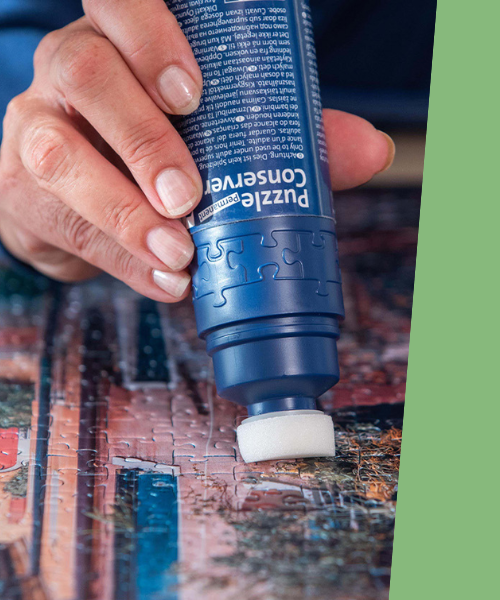 Ravensburger puslede tarvikud, pusleliim, puslerull