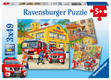 Ravensburger pusle 3x49 tk Tuletõrjebrigaad 094011V