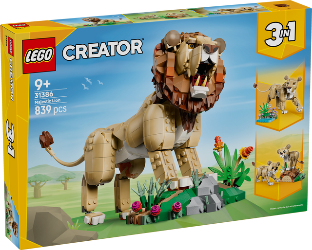 LEGO Creator Metsloomad: Majesteetlik lõvi 31386L