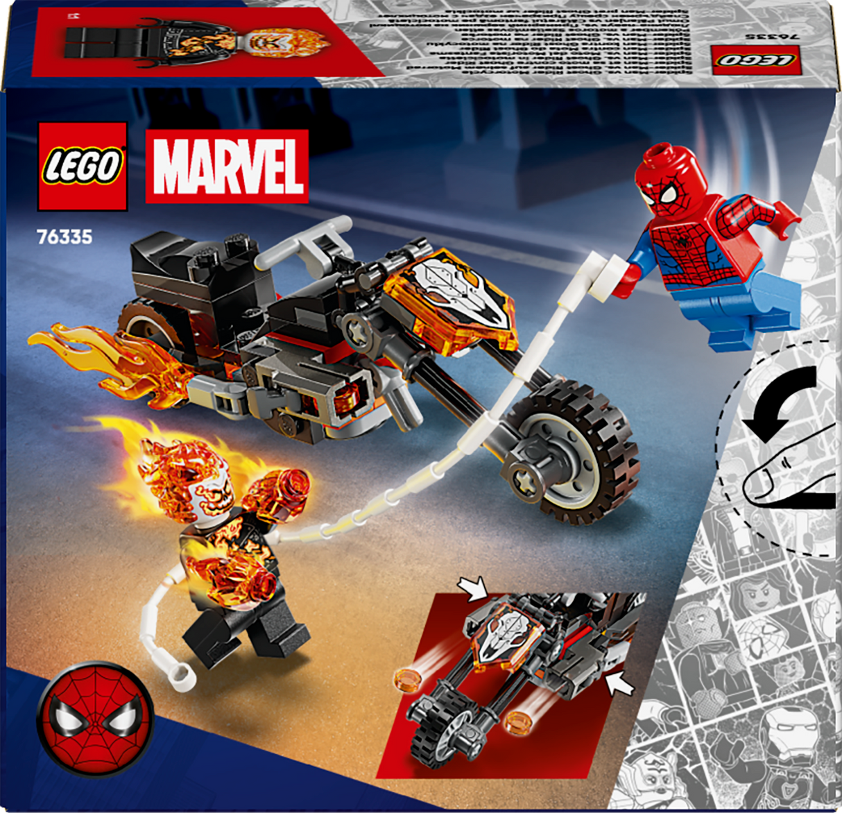 LEGO Super Heroes Spider-man vs. Ghost Rideri mootorratas 76335L