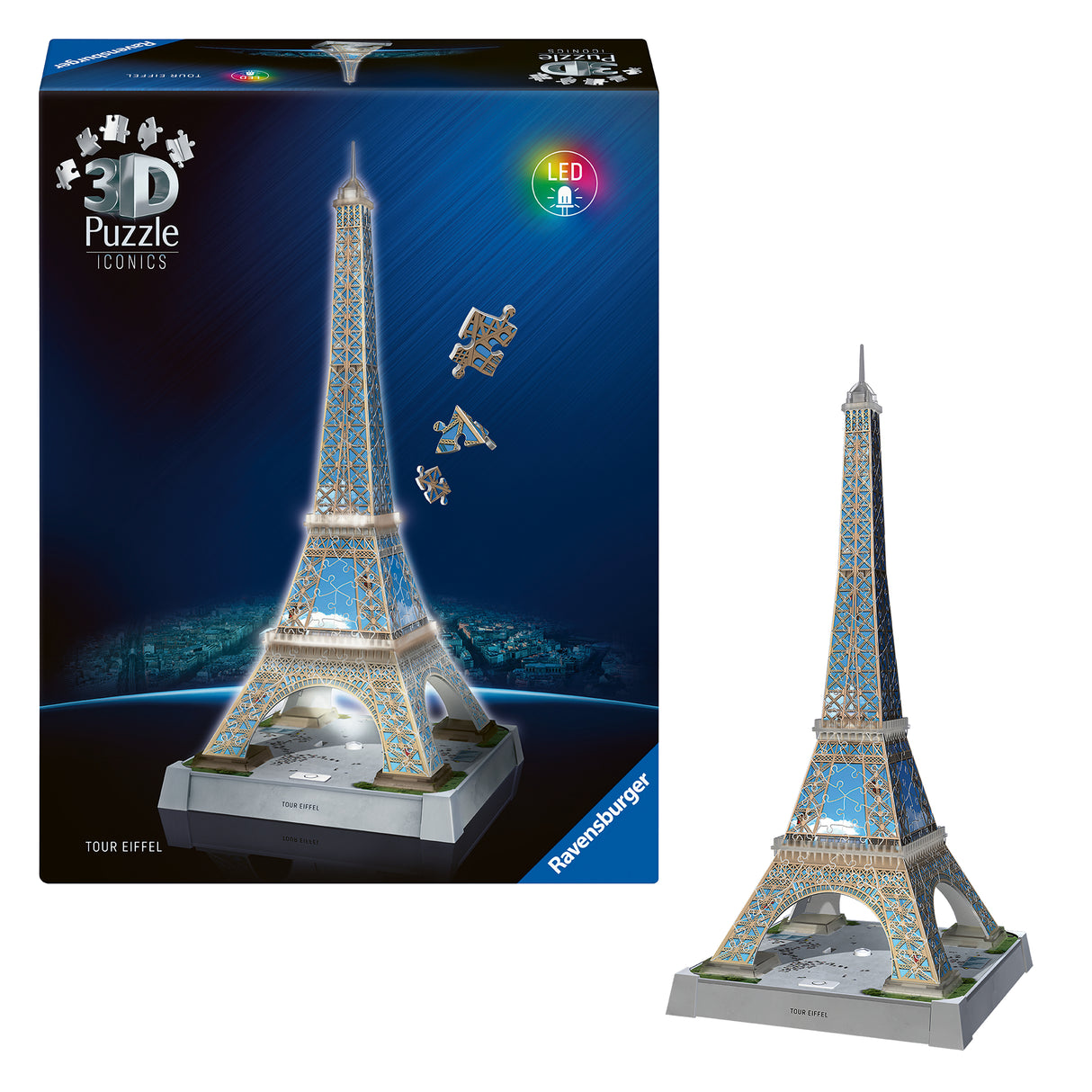Ravensburger 3D  pusle LED valgusega: Eiffeli torn 12008024V