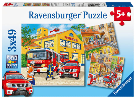 Ravensburger pusle 3x49 tk Tuletõrjebrigaad 094011V