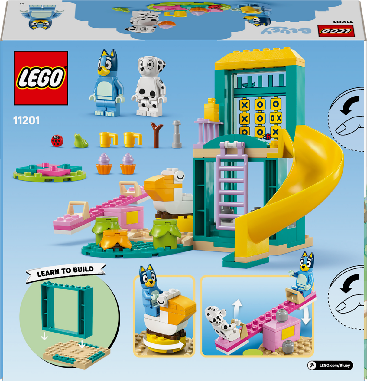 LEGO 4PLUS Bluey ja Chloe lõbus mänguväljak 11201L
