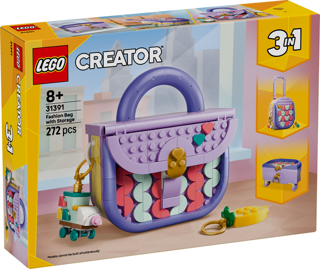 LEGO Creator Stiliseeritud käekott hoiukohaga 31391L