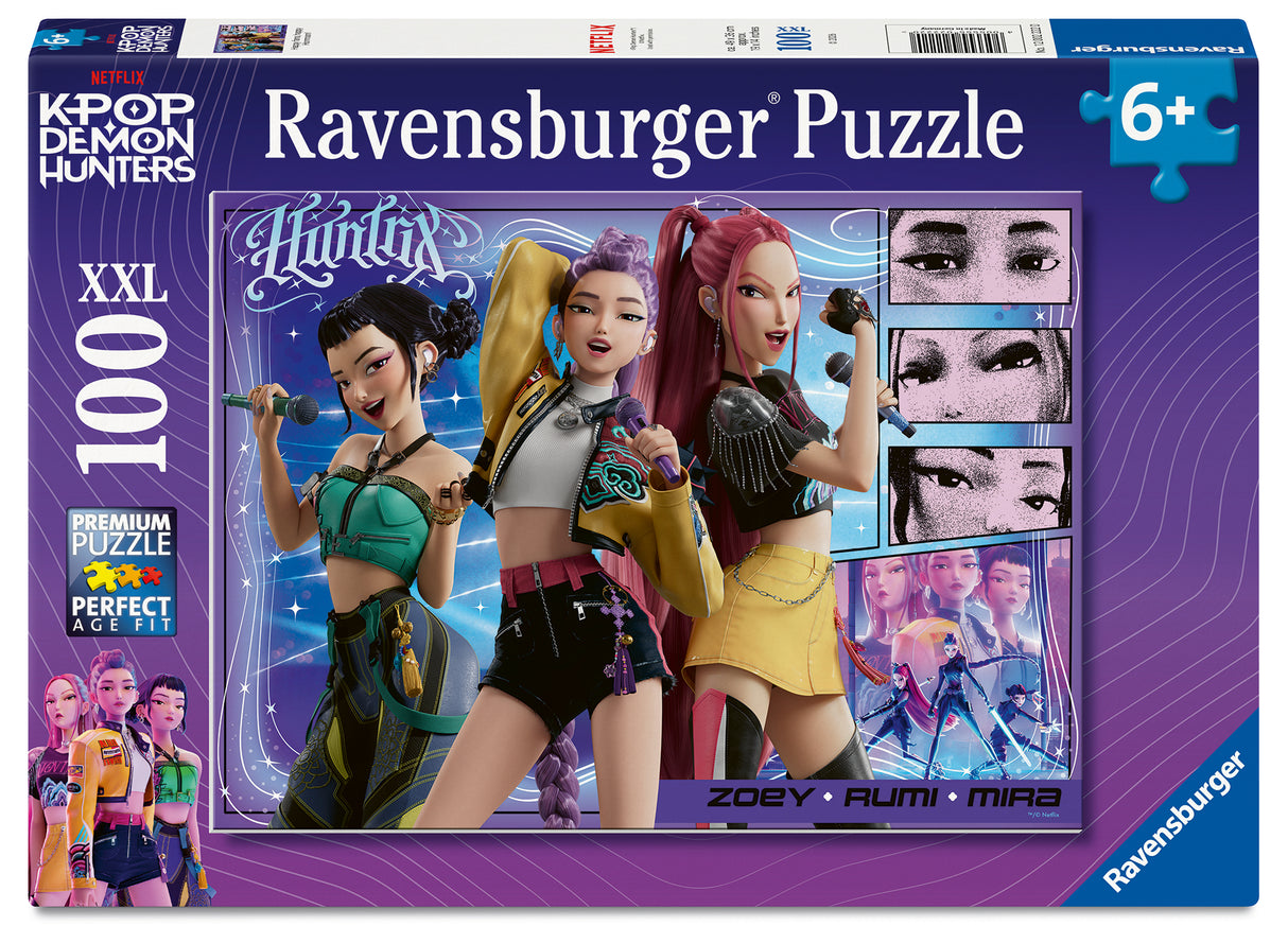 Ravensburger pusle 100 tk KPop Demon Hunters: õnnelikud fännid, õnnelik Honmoon! 12002222V