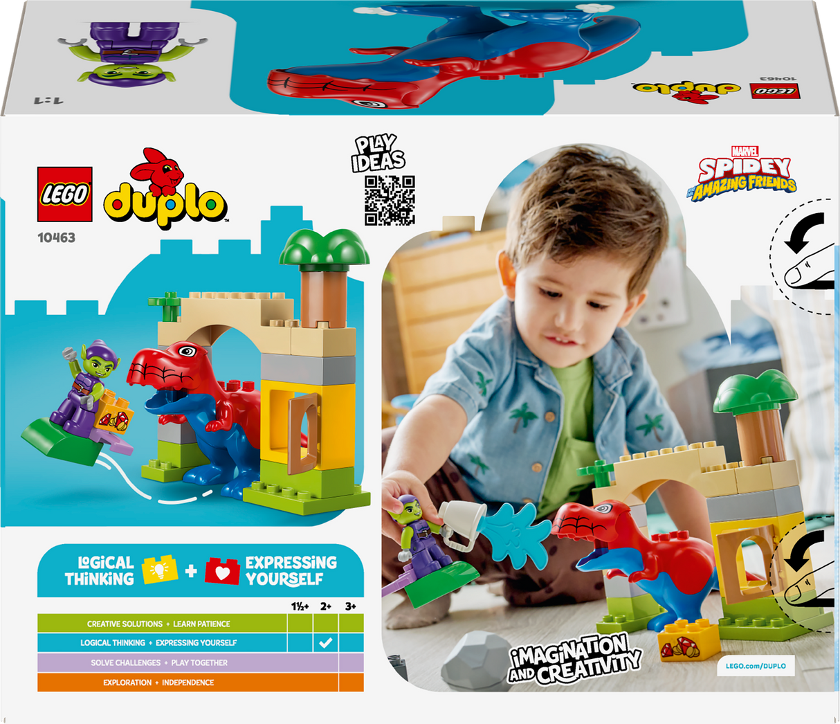 LEGO DUPLO Disney Dinosaurus Spidey-Rex vs. Green Goblin 10463L