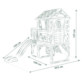 Smoby kõrge mängumaja liumäega 810802S