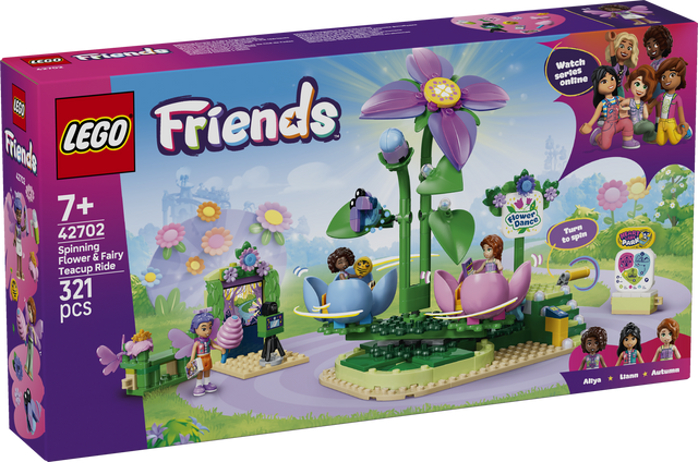 LEGO Friends Pöörlev lille ja haldja tassikarussell 42702L