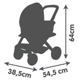 Smoby Maxi-Cosi kolm-ühes nukuvankri komplekt - roosa 253121S
