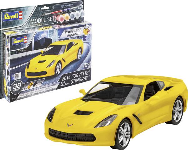 Revell mudelikomplekt 2014 Corvette Stingray 1:25 Easy-Click 67449R