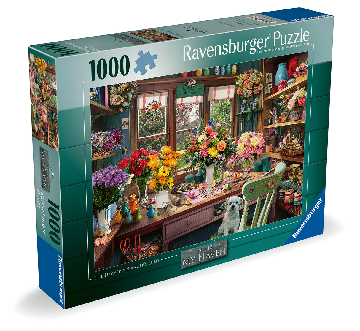 Ravensburger pusle 1000 tk: floristi aiamaja 12001722V