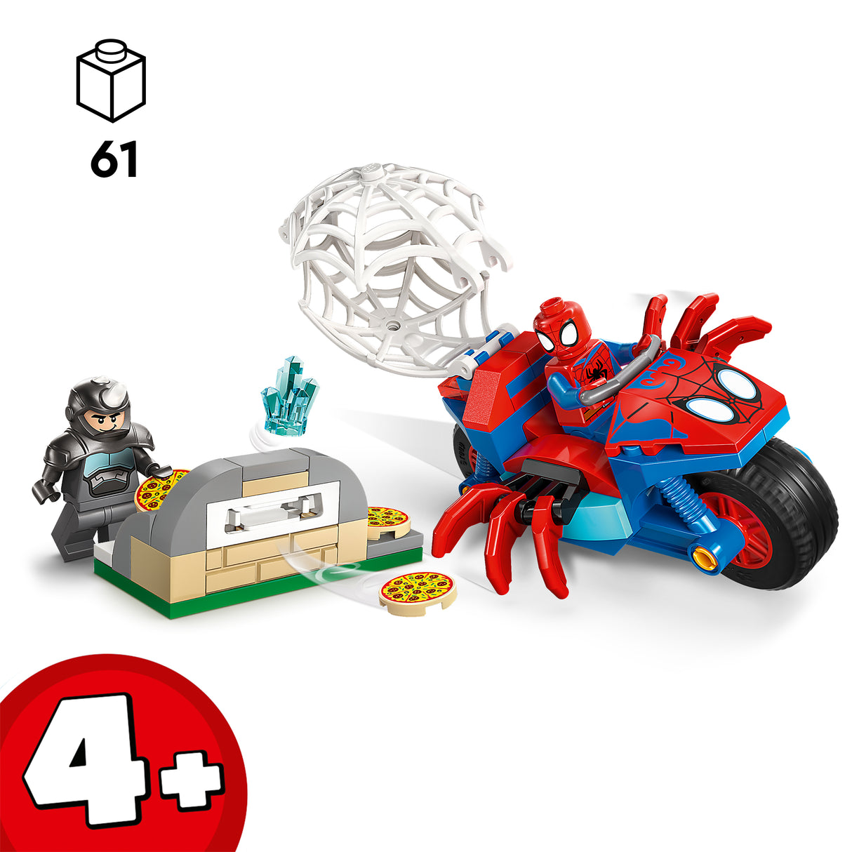LEGO Spidey oma mootorrattal vs. Rhino 11206L