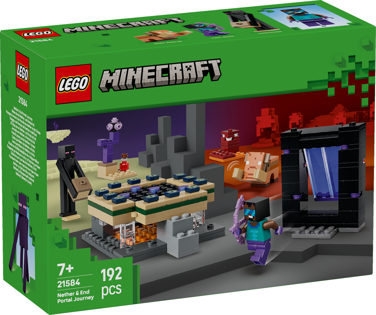 LEGO Minecraft Netheri ja lõpuportaali teekond 21584L