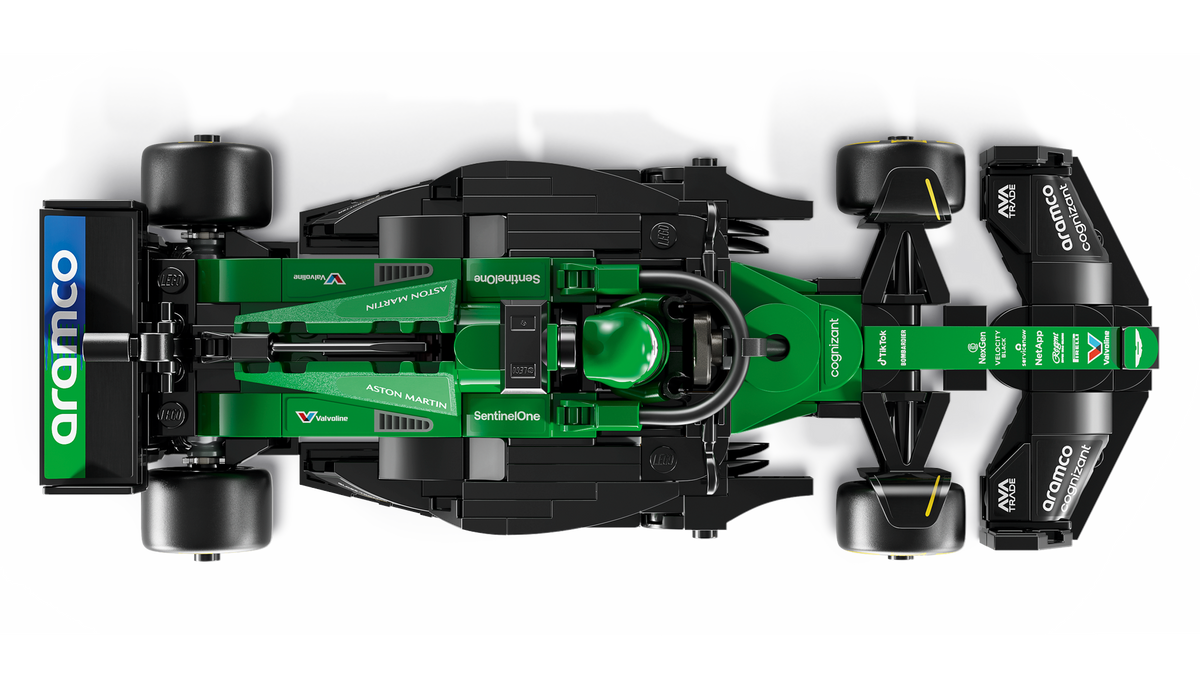 LEGO Speed Champions Aston Martin Aramco F1 AMR24 võidusõiduauto 77245L