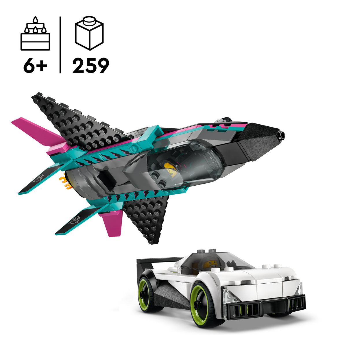 LEGO City Lennuk vs. auto 60489L