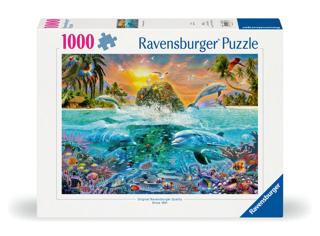 Ravensburger pusle 1000 tk: veealune saar 12000887V