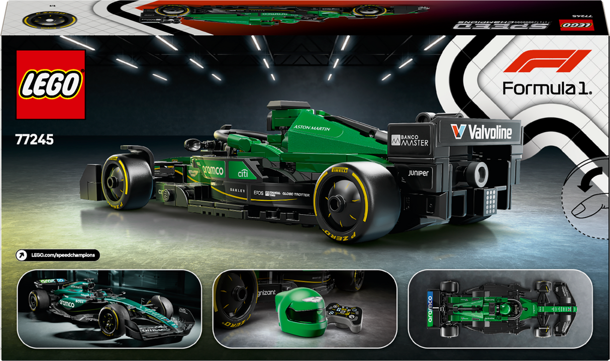 LEGO Speed Champions Aston Martin Aramco F1 AMR24 võidusõiduauto 77245L